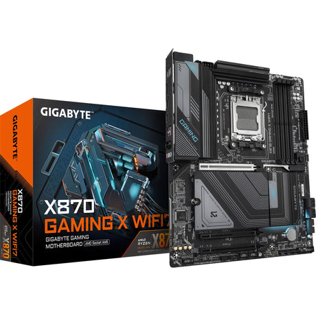 Gigabyte x870 gaming x wifi7 socket am5 moederbord (zwart grijs, raid, 2.5gb-lan, wi-fi 7, bt, sound, atx)