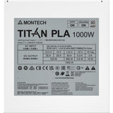Montech titan pla modulaire 1000 watt voeding (wit, 2x pcie)
