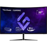 Viewsonic vx3218c-2k 32 curved gaming monitor (zwart, 2x hdmi, 1x displayport, 180 hz)