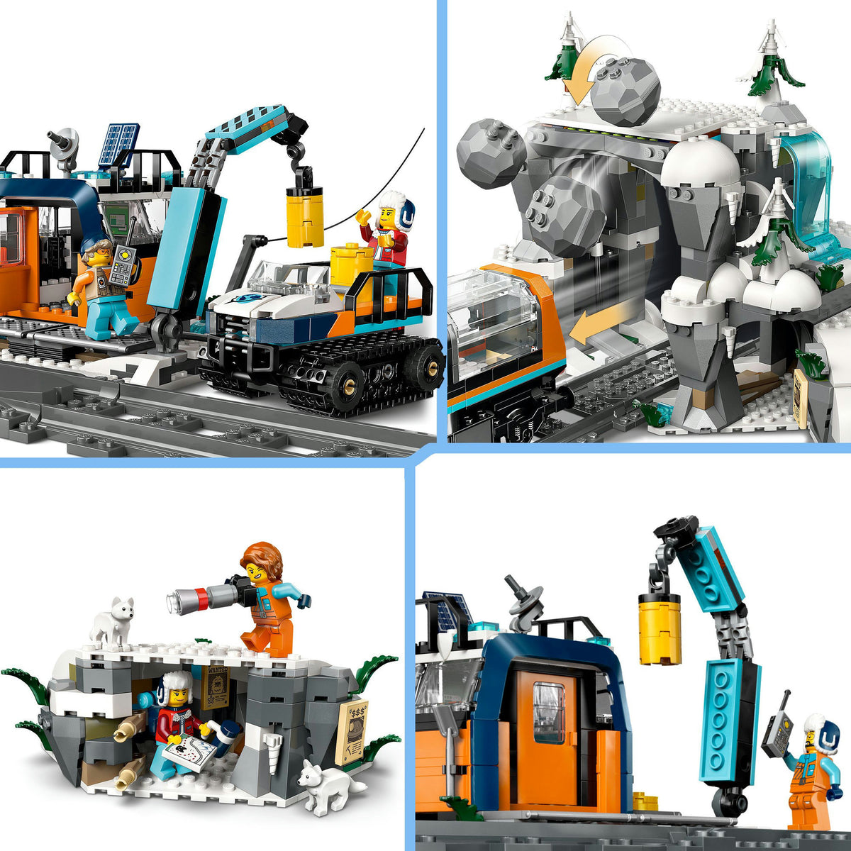 Lego city onderzoekstrein op de noordpool voertuig speelgoed - 60470