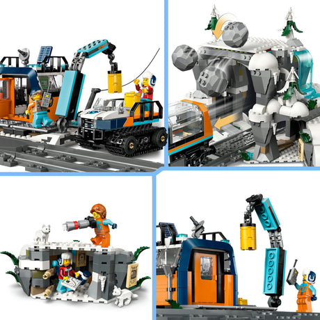 Lego city onderzoekstrein op de noordpool voertuig speelgoed - 60470