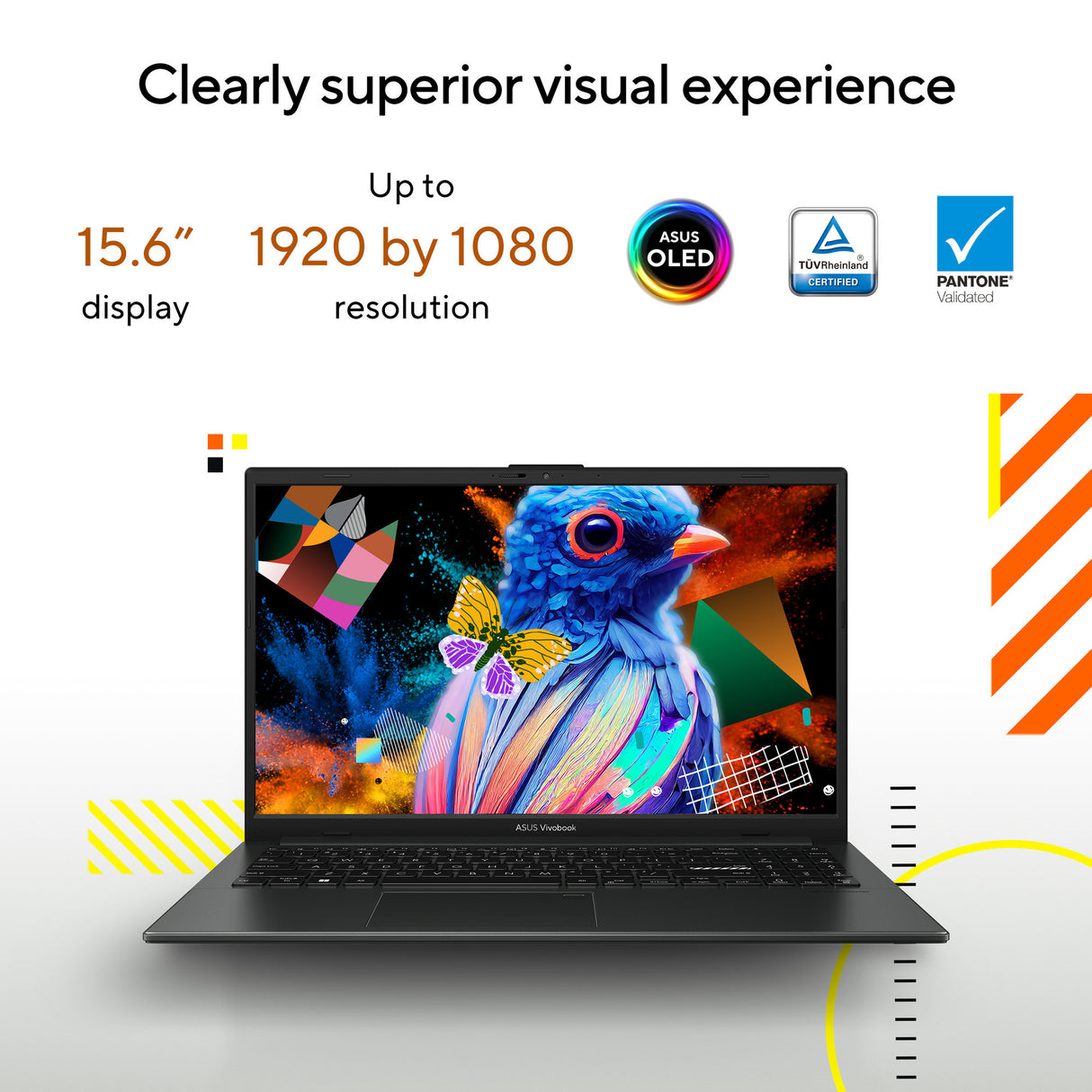 Asus vivobook go 15 e1504fa-bq5403w 15.6 laptop (zwart | ryzen 5 40 | radeon 610m | 8 gb | 512 gb ssd)