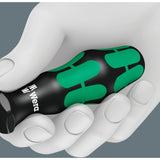 Wera 367 6 torx hf-schroevendraaierset kraftform plus + rek (zwart groen, 6‑delig)