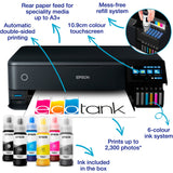 Epson ecotank et-8550 all-in-one inkjetprinter (zwart, usb, wlan, scannen, kopiëren)
