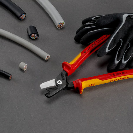 Knipex kabelschaar stepcut xl vde 225 mm – grote snijcapaciteit met minimale inspanning