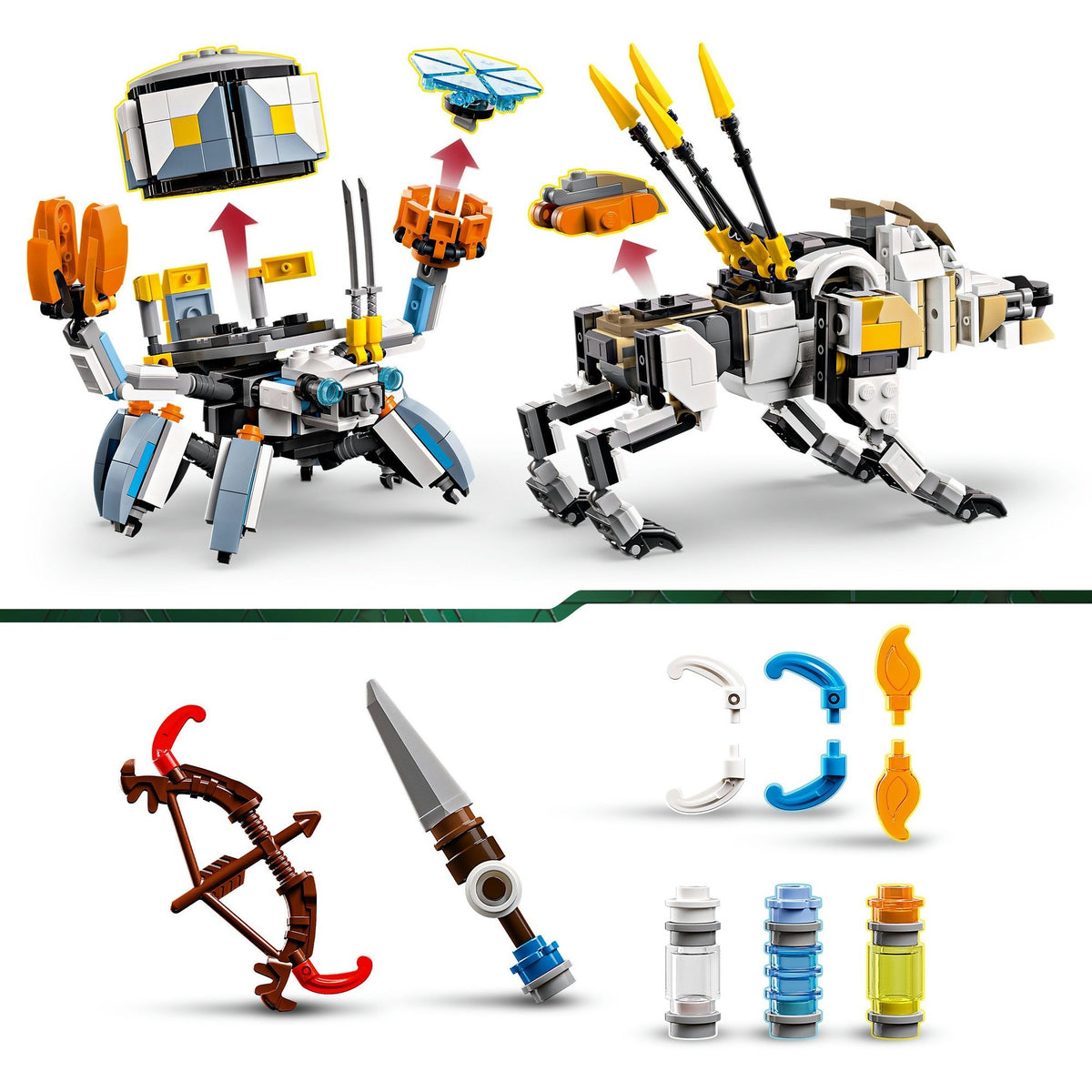 Lego horizon adventures - aloy en varl vs. shell-walker en sawtooth constructiespeelgoed (77037)