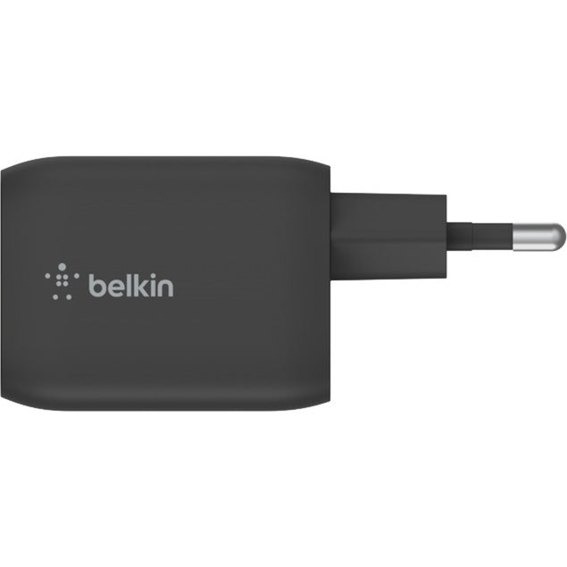 Belkin boostcharge pro 2-poorts usb-c gan-wandlader met pps (65 w) (zwart, 2x usb-c)