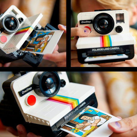 Lego ideas polaroid onestep sx-70 camera vintage bouwpakket voor volwassenen 21345