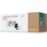 Deepcool mystique 240 argb waterkoeling (wit, 4-pins pwm fan-connector)