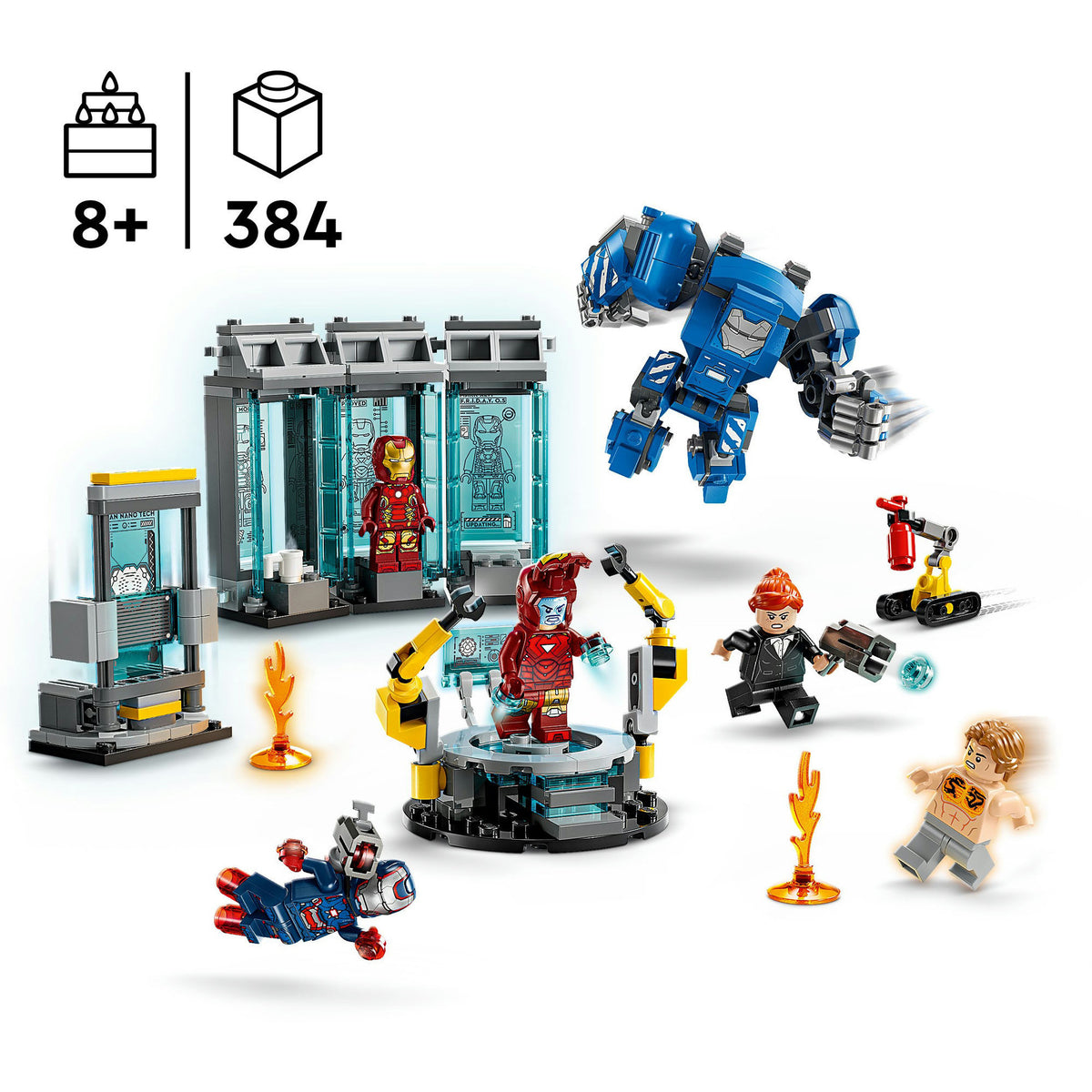 Lego marvel iron mans laboratorium: harnasruimte set - 76315