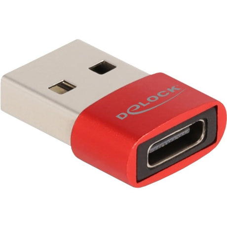 Delock usb-a 2.0 naar usb-c adapter (rood)