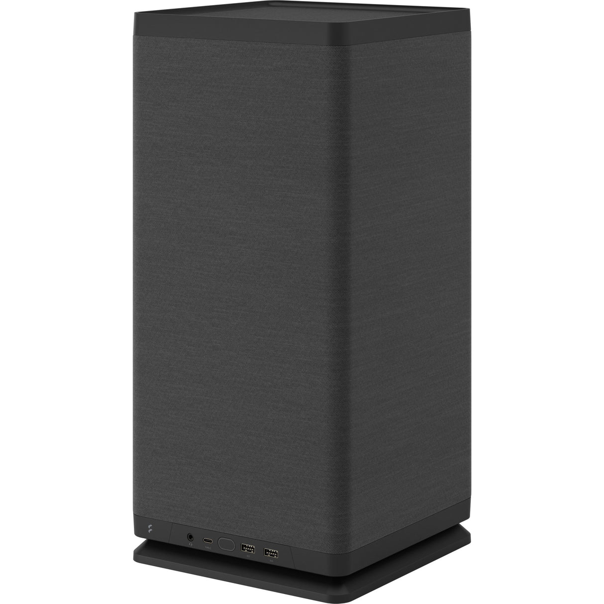 Fractal design mood black mini tower behuizing (zwart | 2x usb-a | 1x usb-c)