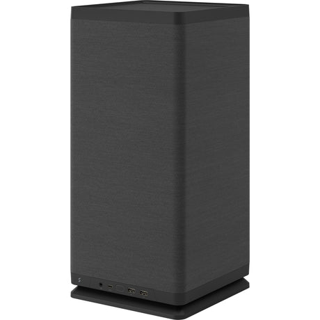 Fractal design mood black mini tower behuizing (zwart | 2x usb-a | 1x usb-c)