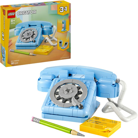 Lego ® creator 3in1 retro telefoon, vintage telefoon - 31174