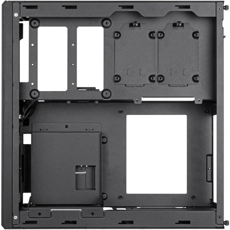 Silverstone milo 12 mini tower behuizing (zwart | 2x usb-a | 1x usb-c)