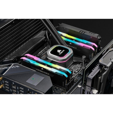 Corsair vengeance rgb pro sl 16 gb ddr4-3200 (2x 8 gb) werkgeheugen (zwart, cmh16gx4m2e3200c16, xmp 2.0)