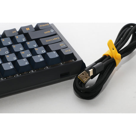 Ducky one 3 pro mini rgb mechanisch gaming toetsenbord (zwart, us lay-out (qwerty), cherry mx2a speed silver, 60%, rgb led, double-shot pbt, quack mechanics, hot swap)