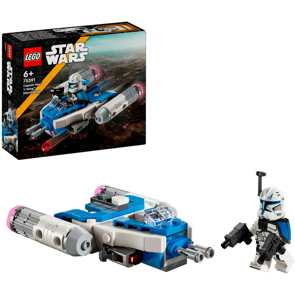 Lego star wars - captain rex y-wing microfighter constructiespeelgoed