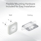 Netgear wax620 - ax3600 dual band poe + multi-gig access point (wit, wifi 6)