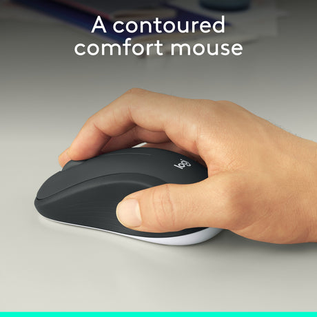 Logitech mk540 advanced draadloze desktopset (donkergrijs, eu lay-out (qwerty), 1000 dpi)
