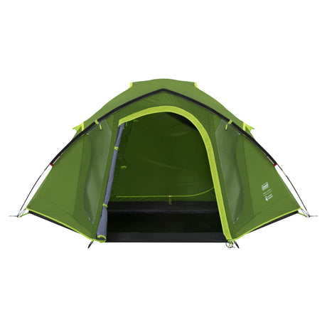 Coleman darwin 3 plus koepeltent (donkergroen lichtgroen, met voorbouw, model 2025)