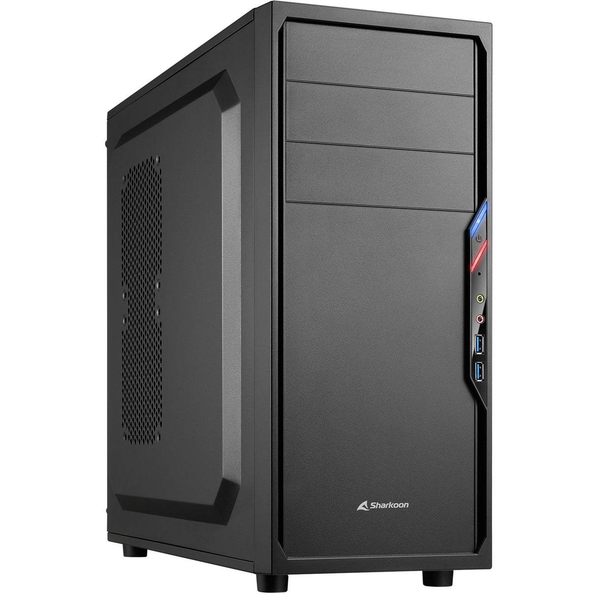 Sharkoon vs4-v midi tower behuizing (zwart | 2x usb-a)
