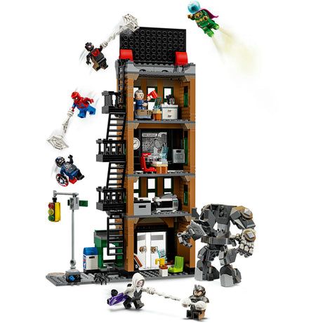 Lego super heroes 76342 marvel spider-man vs. mysterio: de daily bugle