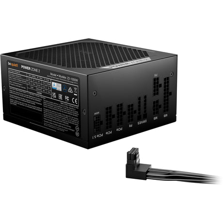 Be quiet! power zone 2 modulaire 1000 watt voeding (zwart, 1x 12v-2x6, 3x pcie)