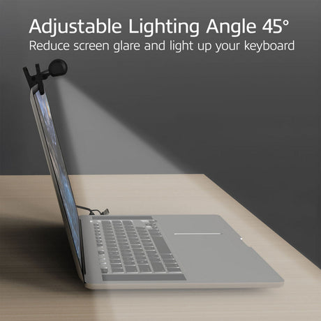 Act connectivity dimbare clip-on laptop led-lichtbalk led bar (zwart, usb-voeding, 3000k-6500k)