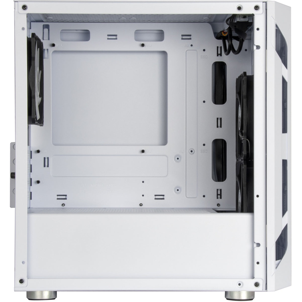 Silverstone fara h1m pro midi tower behuizing (wit | 3x usb-a | rgb | window)