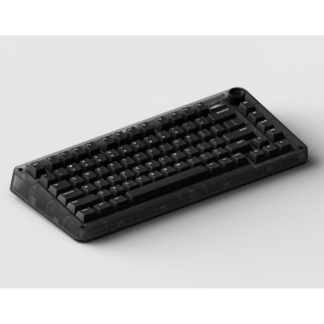 Iqunix zx75 dark side wireless mechanical keyboard (zwart, us lay-out (qwerty), gateron red, 75%, rgb leds, hot-swappable, double-shot pbt, 2.4ghz | bluetooth 5.1 | usb-c)