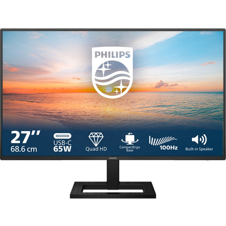 Philips 27e1n1600ae 00 27 monitor (zwart, 1x hdmi, 1x usb-c, 2x usb-a, 120 hz)