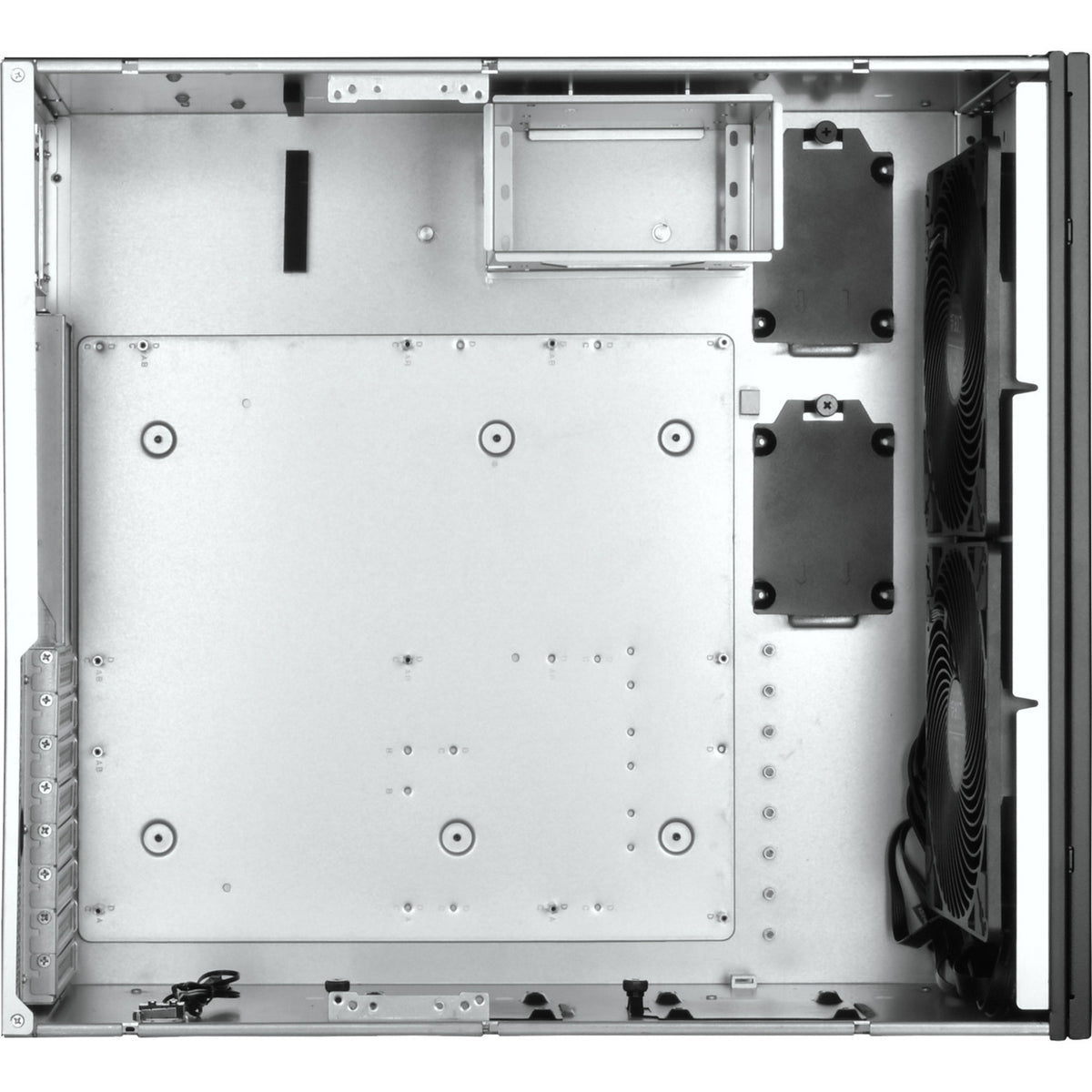 Silverstone rm51 rack behuizing (zwart | 5u | 2x usb-a | 1x usb-c)