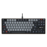 Cherry kc 500 mx lp tkl mechanisch toetsenbord (zwart, us lay-out (qwerty), mx low profile 2.0 ivory, 80% (tkl), white leds, pbt keycaps)