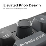 Keychron v3 ultra 8k wireless custom mechanical keyboard (zwart, us lay-out (qwerty), silk pom brown, 80% (tkl), rgb, hot swap, 2.4 ghz | bluetooth 5.3 | usb-c)
