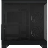Fractal design pop 2 vision midi tower behuizing (zwart | 1x usb-a | 1x usb-c | tempered glass)