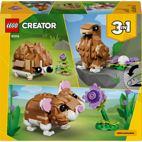 Lego creator 31376 schattige hamster met bloem