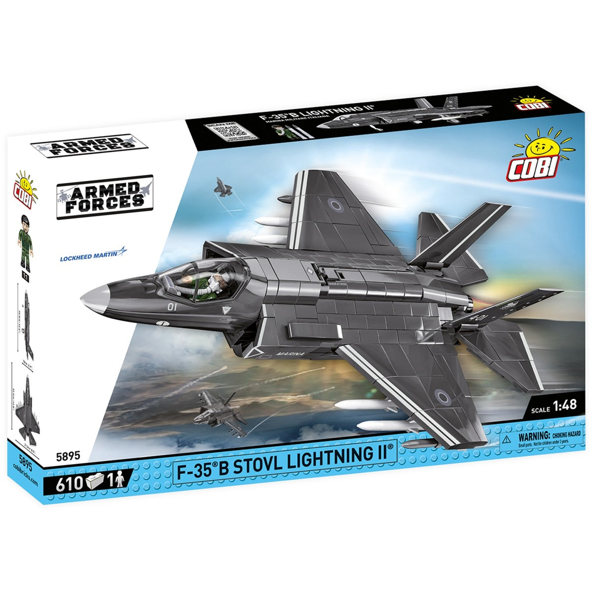 Cobi armed forces - f-35b stovl lightning ii constructiespeelgoed (schaal 1:48)