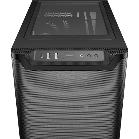 Be quiet! pure base 501 airflow midi tower behuizing (zwart | 2x usb-a | 1x usb-c)