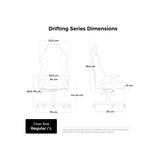 Dxracer drifting l black red epu leather gamestoel (zwart rood)