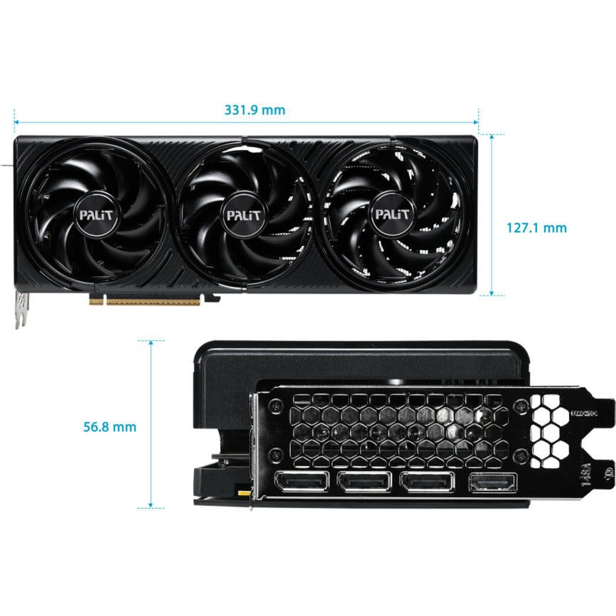 Palit geforce rtx 5080 infinity 3 oc grafische kaart (dlss 5, 3x displayport, 1x hdmi 2.1)