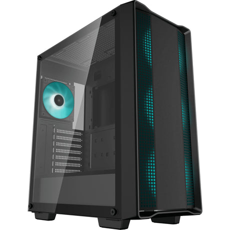 Deepcool cc560 v2 midi tower behuizing (zwart | 2x usb-a | tempered glass)