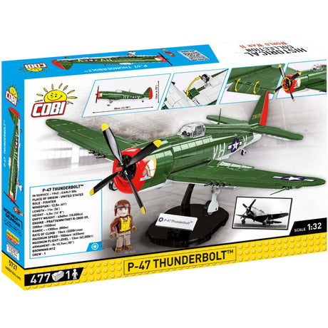 Cobi historical collection - p-47 thunderbolt constructiespeelgoed (schaal 1:32)