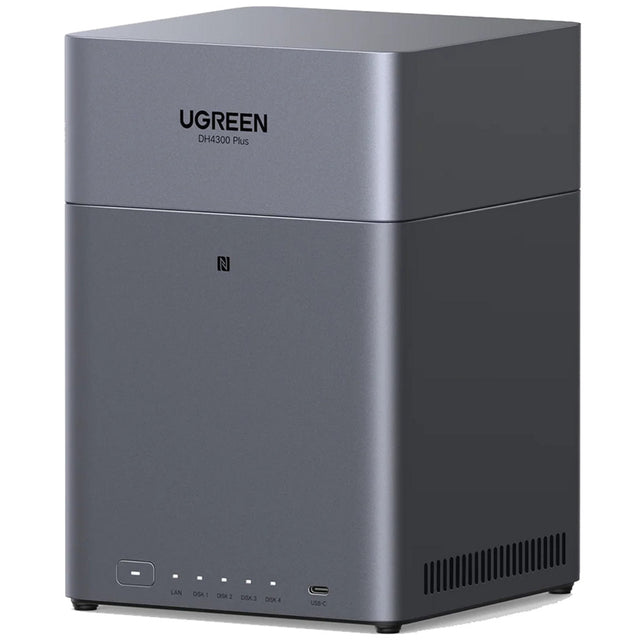 Ugreen nasync dh4300 plus (grijs, 1x 2,5gbe, hdmi, usb-c)