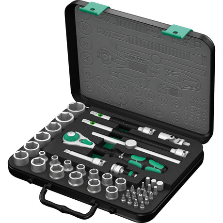 Wera zyklop speed-knarrens.8100 sb2 3 8 gereedschapsset (42-delig)