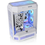 Thermaltake the tower 600 - snow midi tower behuizing (wit | 4x usb-a | 1x usb-c | tempered glass)