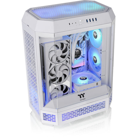 Thermaltake the tower 600 - snow midi tower behuizing (wit | 4x usb-a | 1x usb-c | tempered glass)