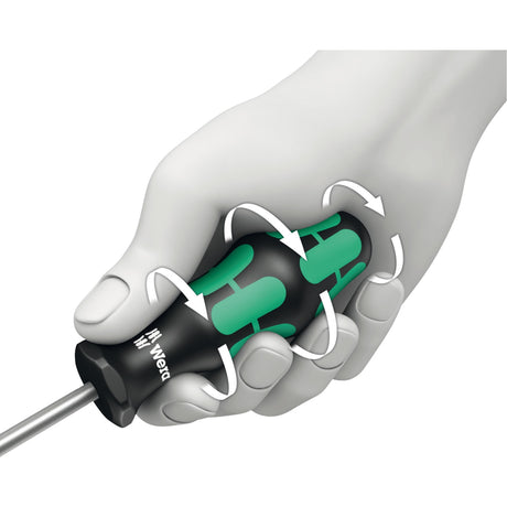 Wera 334 6 schroevendraaierset kraftform plus (zwart groen, 6-delig)