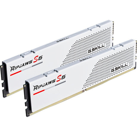G.skill ripjaws s5 64 gb ddr5-5600 (2x 32 gb) werkgeheugen (wit, f5-5600j3636d32gx2-rs5w, xmp 3.0)