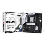 Maxsun ms-terminator b760m d5 wifi 6e socket 1700 moederbord (zwart, raid, 2.5 gb-lan, wlan, bt, sound, µatx)